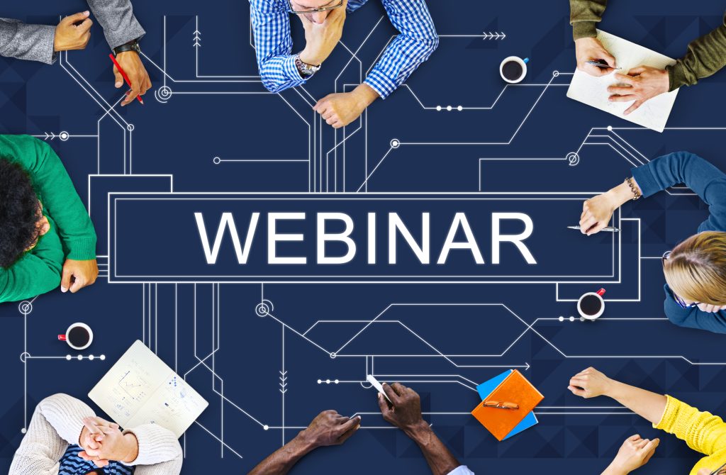 Webinar Cloud Online Technology Webcast Concept