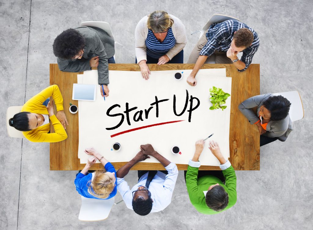 Multi Ethnic Group Of People And Startup Business Concept