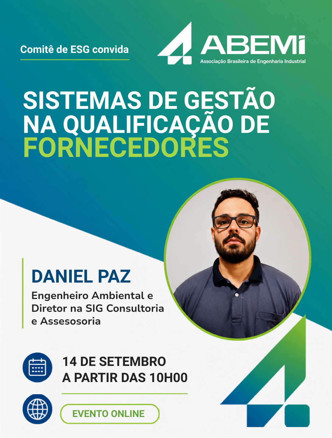Engenheiro Ambiental e Diretor na SIG Consultoria e Assesosoria